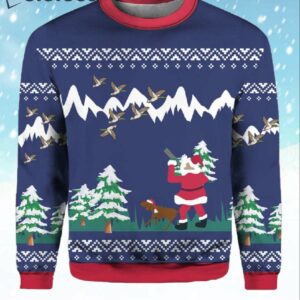 Duck Hunter Santa Ugly Christmas Sweater