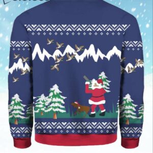 Duck Hunter Santa Ugly Christmas Sweater 2
