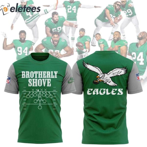 Eagles Brotherly Shove 3D Shirt