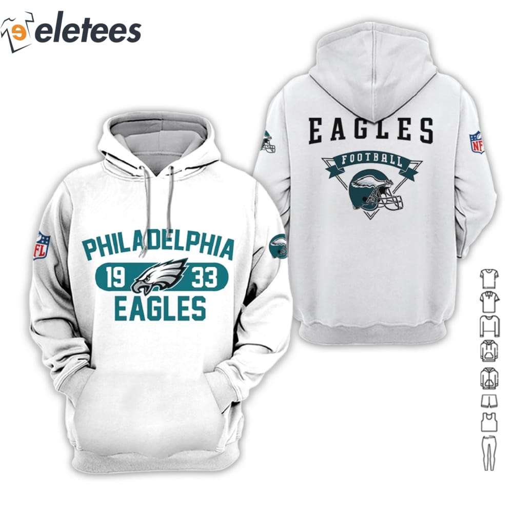 Eagles Football 1933 All Over Printed Hoodie