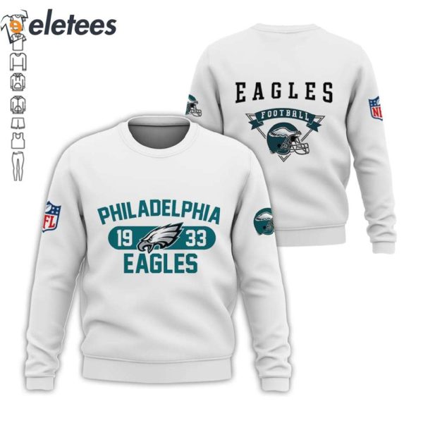 Eagles Football 1933 All Over Printed Hoodie