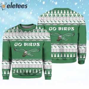 Eagles Go Birds Christmas Ugly Sweater 3