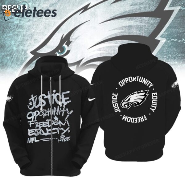 Eagles Justice Opportunity Equity Freedom Hoodie