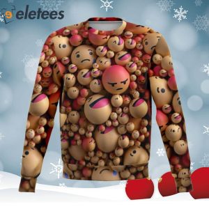 Emoji Fever Knitted Ugly Christmas Sweater