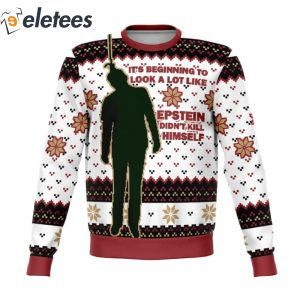 Epstein Didnt Knitted Ugly Christmas Sweater1