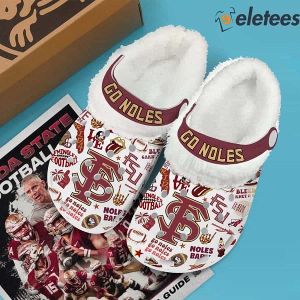 FSU Go Noles FLEECE CLOGS