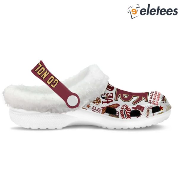 FSU Go Noles FLEECE CLOGS