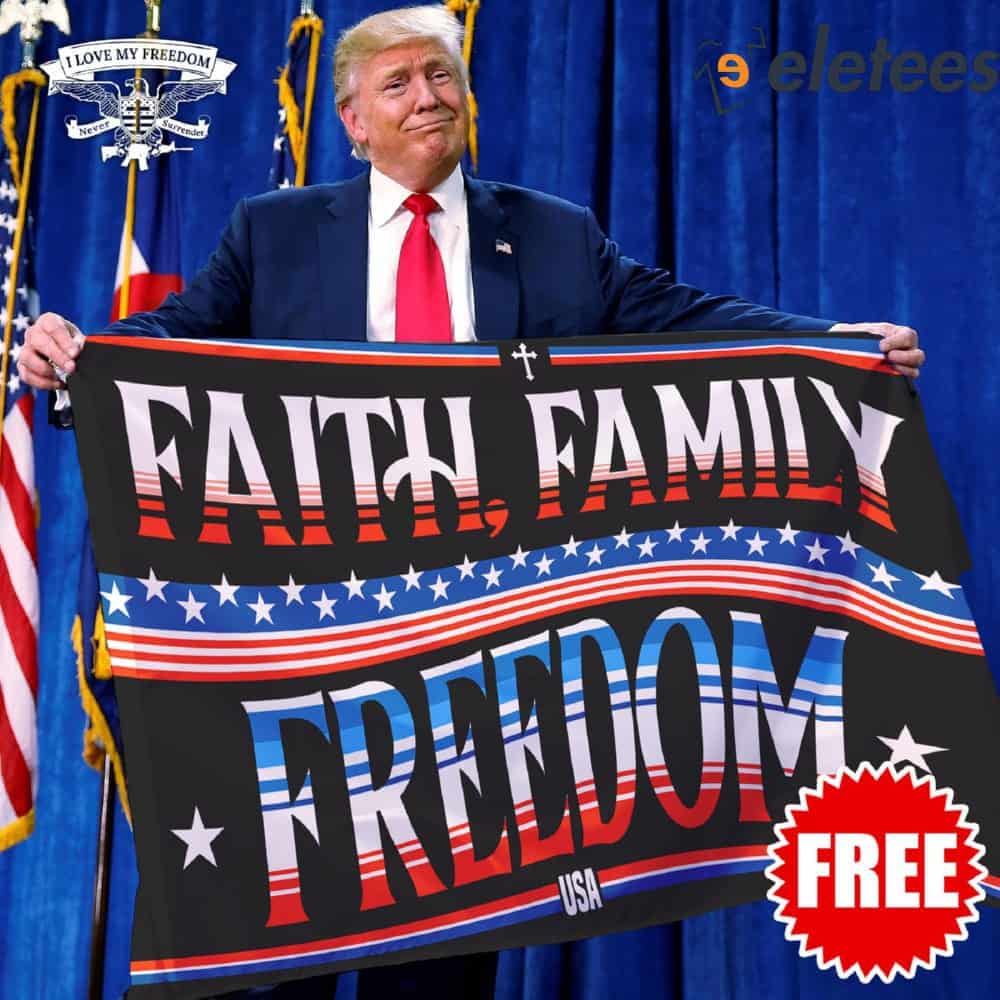 Faith Family Freedom Flag