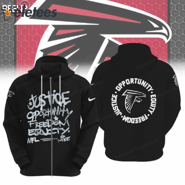 Falcons Justice Opportunity Equity Freedom Hoodie