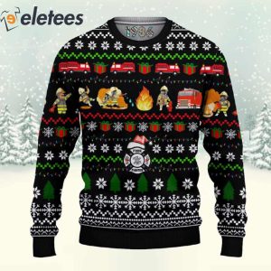 Firefighter 3D All Over Print Christmas Sweatshirt 2