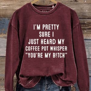 Funny Coffee Lover Letter Print Casual Sweatshirt1