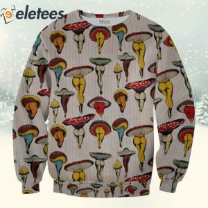 Funny Mushrooms 3D All Over Print Christmas Sweatshirt 2