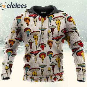 Funny Mushrooms 3D All Over Print Christmas Sweatshirt 3