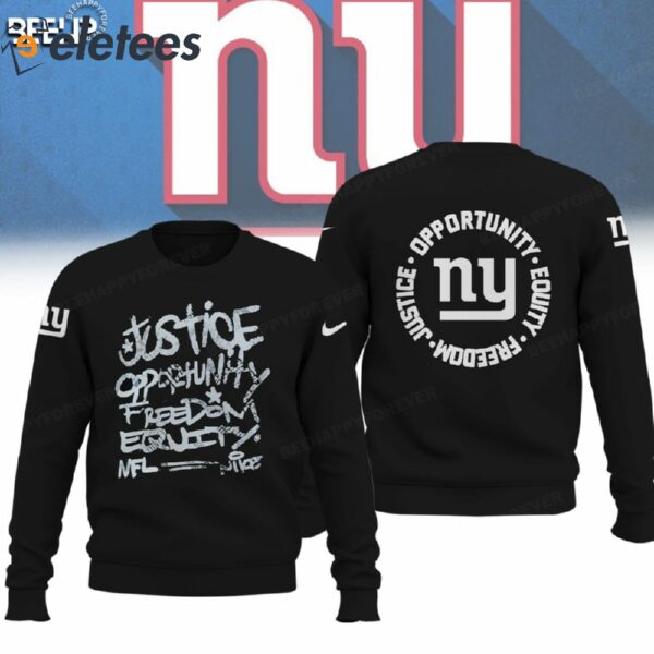 Giants Justice Opportunity Equity Freedom Hoodie