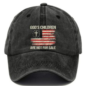 GodS Children Are Not For Sale Print Baseball Cap