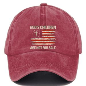 GodS Children Are Not For Sale Print Baseball Cap1