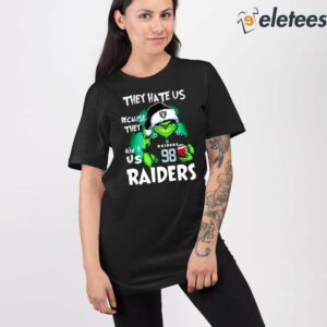 Grnch Maxx Crosby They Hate Us Because They Aint Us Raiders Shirt 2