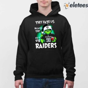 Grnch Maxx Crosby They Hate Us Because They Aint Us Raiders Shirt 4