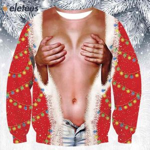 Ugly boob christmas sweater sale