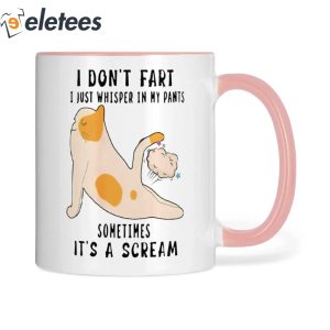 I Dont Fart I Just Whisper In My Pants Cat Mug 3