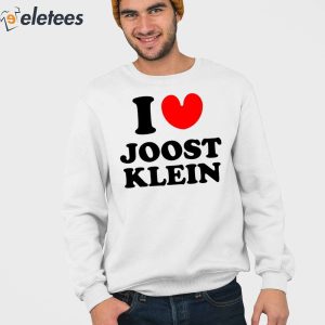 I Love Joost Klein Shirt 2