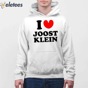 I Love Joost Klein Shirt 3