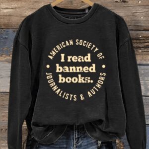 I Read Banned Books Art Design Print Casual Sweatshirt