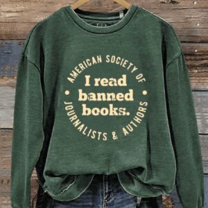 I Read Banned Books Art Design Print Casual Sweatshirt2