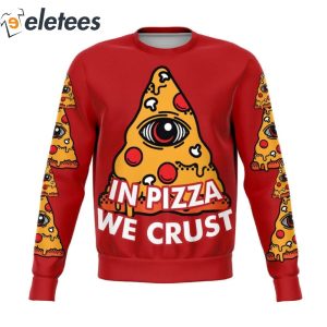 In Pizza We Crust Knitted Ugly Christmas Sweater1