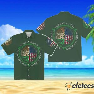 Irish By Blood Irish St Patricks Day Aloha Hawaiian Shirt 3