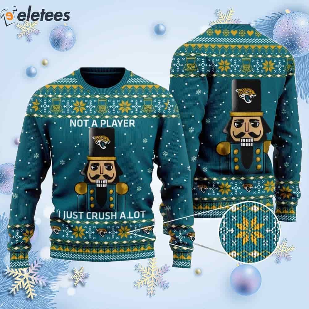 Jaguars I Am Not A Player I Just Crush Alot Knitted Ugly Christmas Sweater