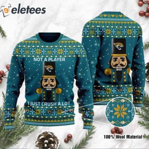 Jaguars I Am Not A Player I Just Crush Alot Knitted Ugly Christmas Sweater1
