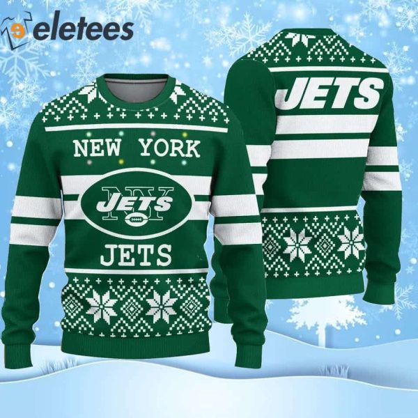 Jets Football Christmas Ugly Sweater