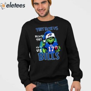 Josh Allen Grnch Bills They Hate Us Because They Aint Us Shirt 3