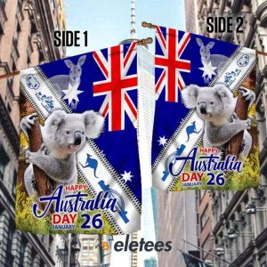 Koala Australia Flag Happy Australia Day 2