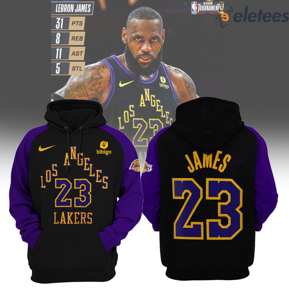 LA Lakers King Lebron James 2023 In-Season Tournament MVP Hoodie