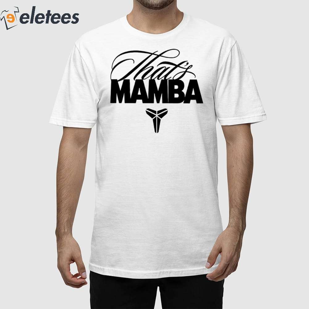 Lakers mamba hot sale t shirt