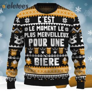 Le Moment Le Plus Merveilleux Pour Une Bire Ugly Christmas Sweater