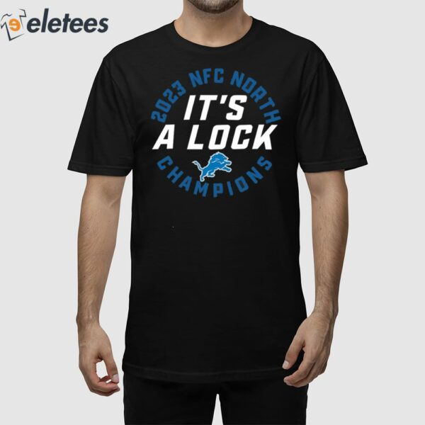Lions 2023 Nfc North Division Champions It’s A Lock Shirt