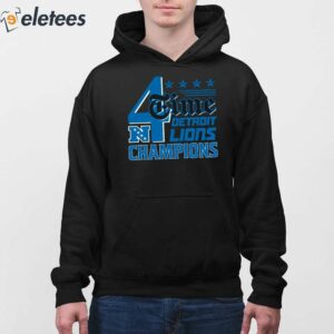 Lions 4 Time NFC North Division Champions Shirt 2