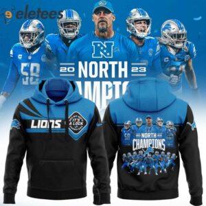 Lions Champs NFC North Its A Lock Black Hoodie Combo