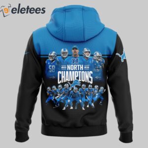 Lions Champs NFC North Its A Lock Black Hoodie Combo5