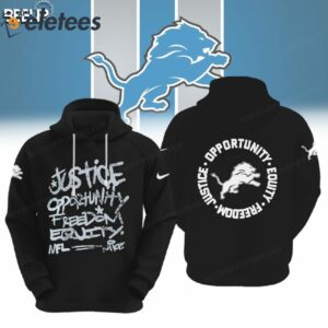 Lions Justice Opportunity Equity Freedom Hoodie