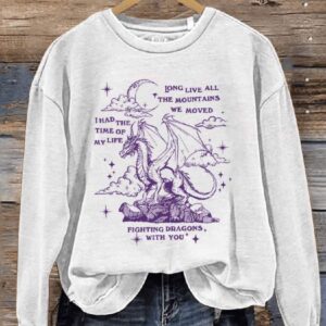 Long Live Speak Now I Had The Time Of My Life Fighting Dragons With You Casual Print Sweatshirt1