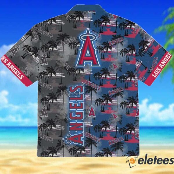 Los Angeles Angels Palm Tree Hawaiian Shirt