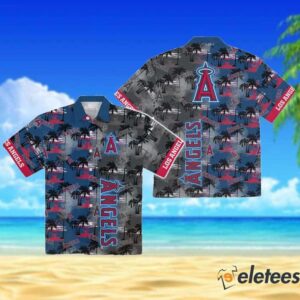 Los Angeles Angels Palm Tree Hawaiian Shirt 3