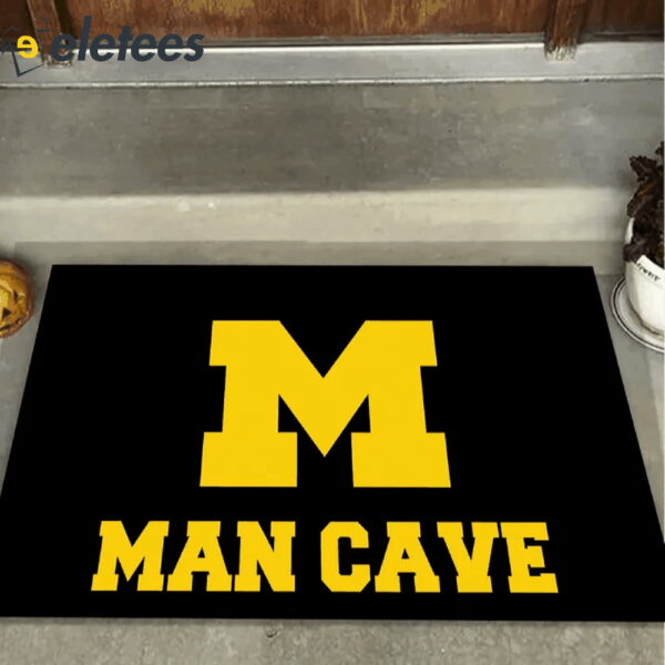 Man Cave Michigan Wolverines Doormat