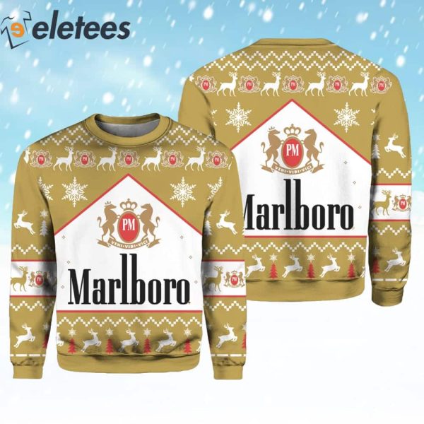 Marlboro Gold Ugly Christmas Sweater