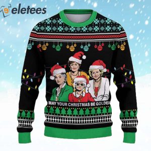 May Your Christmas Be Golden Ugly Christmas Sweater