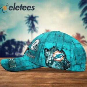 Miami Dolphins Fo Fins Custom Name 3D Cap3